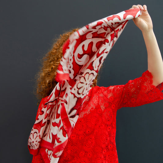 Tuch-kaufen-rot-floral-damen