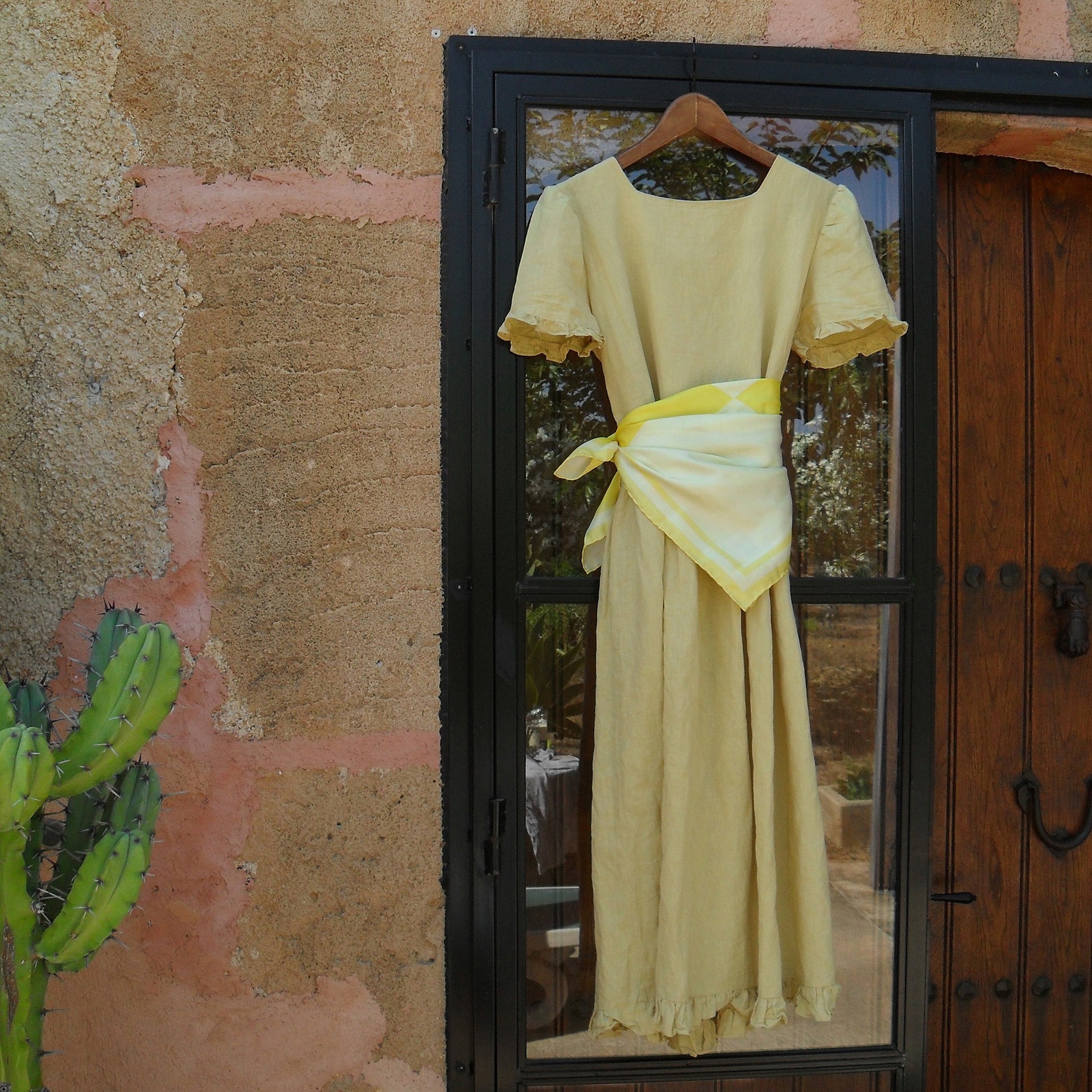seidentuch-four-yellow-kaufen-tuch-gelb