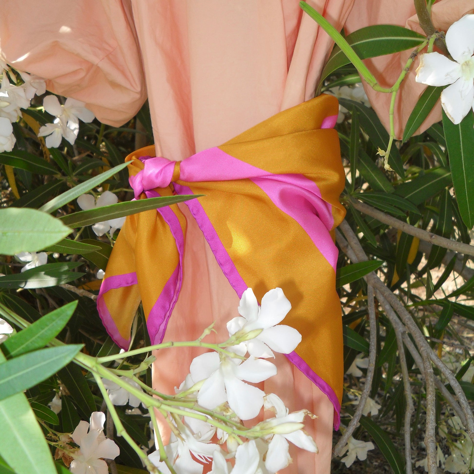 tuch-orange-pink-seide-kaufen